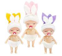 3PCS Baby Elf Doll for Boys & Girls,Baby Elfs Christmas Accessory Tiny Baby Elf Doll Christmas Tradition Mini Elf Baby Doll Novelty Toys,Baby Elves Dolls Toy for Kids New Year Gift Stocking Stuffers