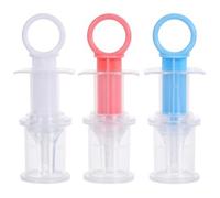 3Pcs Baby Feeder, Baby Liquid Medicine Dispenser, Oral Feeding with Scale for Newborn Infant Toddler (White, Pink, Blue)