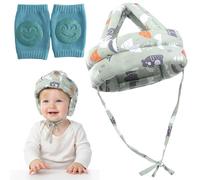3Pcs Baby Head Protector With Knee Pads, Soft Protective Gear For Crawling And Walking, Adjustable Infant Safety Set, Lightweight And Breathable Design