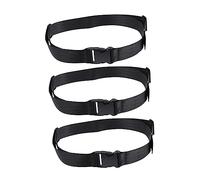 3pcs Baby High Chair Harness Black Polyester Adjustable Belt | Portable, Easy to Install and Disassemble, Hotel and Travel Use, Toddler Airplane Travel Essentials