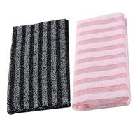 3pcs Back Scrubber，exfoliating Shower Towel,exfoliating Antibacterial Shower Towel,Back Scrubbers for Use in Shower,Japanese Extra Long Exfoliating Washcloth for Men Women 23cm*100cm(Pink+Black)