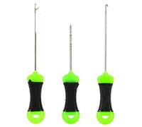 3Pcs Bait Needle, Portable Carp Fishing Splicing Needle Baiting Hook Drill Rig Tools for Fishing Lovers