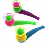 3Pcs Ball Blowing Game Set, Floating Ball for Birthday PartyBalance Game,Bubble, Random Colors