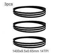 3pcs Bandsaw Blades 1400mm*9.5mm*0.65mm 14TPI Woodworking Tools Accessories Wood Cutting