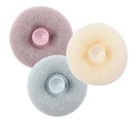 3pcs Bath Ball with Suction Portable Pa Body Scrubber for Shower