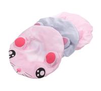 3pcs Bath Protection Cap PEVA Double Layer Elastic Band | Cartoon Pattern Style, Packable Design, Bath Time Play and Sleeping Comfort