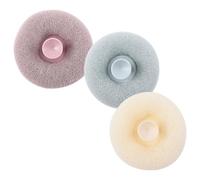 3pcs Bath Shower Brushes Suction Body Scrubber Pa Exfoliating