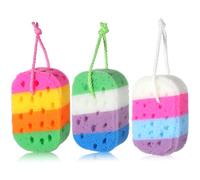 3PCS Bath Sponges for Shower Loofah Sponge Exfoliating