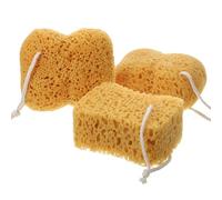3Pcs Bath Sponges, Natural Sponge for Shower Large Body Shower Sponges Exfoliating Bath Pouf Dense Foam Sponge for Gentle Deep Cleansing Sensitive Dry Skin Women Men