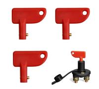 3pcs Battery Isolator Key, Battery Cut Off Switch Key, Battery Isolator Switch Key, for Power Kill Cut Off Switch Car Van Boat Marine Yacht