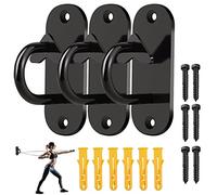3Pcs Battle Rope Anchor, Resistance Band Wall Anchor Ceiling Wall Mount Anchors Resistance Trainer Yoga Swings Hammocks Wall Anchor Bracket for Gym Home Fitness Strength Training Systems
