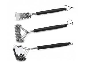3PCS BBQ Grill Cleaning Brush for Lifestyle Grenada 4+1 LFS688BLK