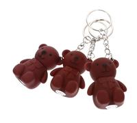 3pcs Bear Lipstick Keychain Cute Lip Gloss with Moisturizing Formula for All Ages Stylish Makeup Accessory for Parties and Everyday Use