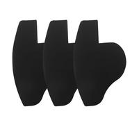 3pcs Beard Shaping Tool Hairline Design Cards, Black PVC | Symmetry Aid for Beard and Hairline, At-home Grooming and DIY Styling, Three-piece Set for Artists