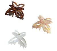3Pcs Beautiful Hair Claw Clips Stable Cute Strong Hair Jaw Non Slip Stable Mini Accessories for Women Girls Thin, Medium Thick Hair