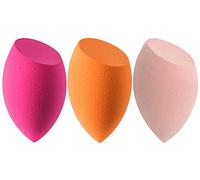 3pcs Beauty Makeup Sponges set for Dry & Wet Use - Foundation Blending Sponge for Concealer Blush Powder, Multi-color Blender Sponges (3pcs - Multi-colored A)