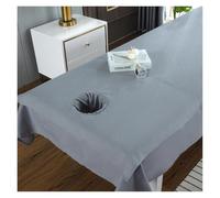 3pcs Beauty Salon Bedding Sets, Head Towel+Quilt Cover+Bed Sheet Skin Friendly Bedsheet Cosmetic Sheets Spa Massage for Spa Beauty Salon(Dark Gray)