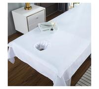 3pcs Beauty Salon Bedding Sets, Head Towel+Quilt Cover+Bed Sheet Skin Friendly Bedsheet Cosmetic Sheets Spa Massage for Spa Beauty Salon(White)