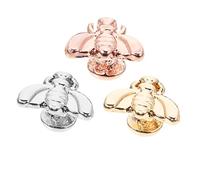 3Pcs Bee Shaped Watchband Charms Buckles for Silicone Straps Stylish Watch Decoration for Friends and Family Durable Fade Resistant Design