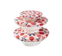 3Pcs Beeswax Bowl Covers, 6/8/10 Inch Reusable Food Covers for Bread Proofing Baskets, Mixing Bowls & Microwave Safe Dish Covers, Natural Beeswax Coated Cotton Fabric