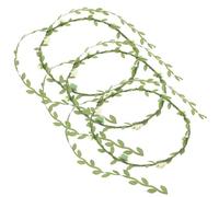 3pcs Beige Floral Headband Leaf Crown for Bridesmaids | Cloth Paper Iron Build, Adjustable Fit, Artificial Flowers with Delicate Greenery Leaves, Homecoming Dance