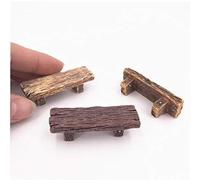 3Pcs Benches Miniature Fairy Garden Bonsai Ornaments Dollhouse Decoration Random Color