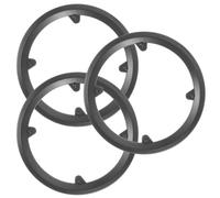 3pcs Bicycle Chainring Protector Guard for Road Bikes, Black Plastic | Lightweight Design, Protects Chainring and Extends Bicycle Life, Suitable for Cycling Bicycle Use