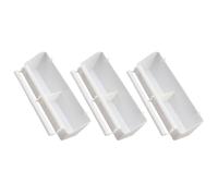 3pcs Bird Cage Food Holder with Large Capacity White Pp Hanging Feeder | Easy Install, Multifunctional Use, Bird Bowls for Cage, Versatile Storage