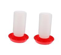 3pcs Bird Drinker Automatic Water Dispenser Quail Waterer Plastic Containers Pigeon Water Feeder Chick Feeder Waterer Automatic Poultry Waterer Chicken Drinkers Quail Drinker Food(As Shownx2pcs,15X21C