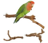 3Pcs Bird Perch Natural Grape Stick Birds Standing Stick Wood Perch Stand Pole Bird Hanger Stable Support Parrot Stand Pole Chewable for Window