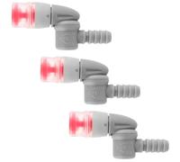 3pcs Bite Valve Replacement, Mouthpiece Replacement Accessories Bite Valve Connector Kit for Bicycle Camping Outdoor Supplies Compatible with Camelbak Hydration Bladder