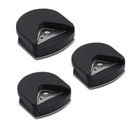 3Pcs Black 4mm Radius Corner Rounder Punch Paper Corner Rounder Hole Cutter for Photo, Corner Cutter Tool, Paper Crafts