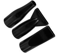 3pcs Black Abs Hair Dryer Nozzle Set for 4.2cm Hose Diameter