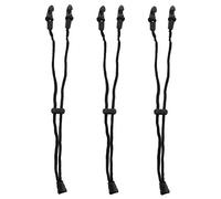 3pcs Black Adjustable Mask Strap Extender Buckle, Braided Rope Lanyard | Elastic Extending Design, Windproof Hold, Prevents Dropping, Suitable, Fitness Enthusiasts, School Use and Sports