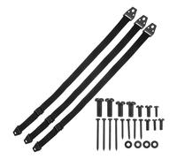 3pcs Black Anti-Fall Earthquake Strap for Cabinet and Tv