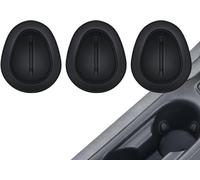 3Pcs Black Auto Cup Holder Reducer Insert | Car Accessories Shockproof Stabilizer,Silicone Water Cup Clip, Console Slot Slip Limiter Auto Shockproof Stabilizer for Glass Bottle Stowing and Tidying
