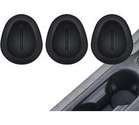 3Pcs Black Auto Cup Holder Reducer Insert | Shockproof Stabilizer,Silicone Water Cup Clip Car Accessories, Console Slot Slip Limiter Auto Shockproof Stabilizer for Glass Bottle Stowing and Tidying