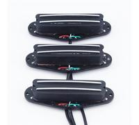 3PCS Black Guitar Hot Dual Rails Pickups Single Coil Sized Humbucker Ceramic For ST Electric Guitar Parts