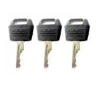 3Pcs Black Ignition Keys Replacement Key for Case IH Tractor Dozer Backhoe D250 for Case/International Harvester Excavator,Switches,Switches and Relays,Automotive Replacement Ignition