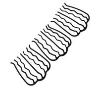 3pcs Black Painted Steel Hair Side Comb Set for Ladies
