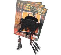 3pcs Black Pirate Fake Beard Props for Halloween Costume and Cosplay