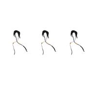 3pcs Black Realistic Fake Pirate Beard for Men Halloween Costume