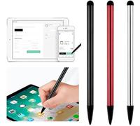 3Pcs Black,Silver and Red Universal Phone Tablet Touch Screen Pen Stylus for iPad iPhone Android Smartphone Tablets All Touchscreen Devices,Stylus Pens,Accessories