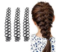 3PCS Black Women Hair Braiding Tool Hair Styling Clip French Fishbone Braid Tool Hair Knitting Tool Hair Twist Styling Accessories