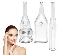 3Pcs Blackhead Remover Vacuum 3 Different Bottle Shaped Blackhead Vacuum Transparent Facial Suction Pore Cleaner for Household, Beauty Salon, Pore