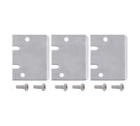 3PCS Blades for Bambu Lab Scraper, 3D Printer Accessories SK5 Steel Scraper Tip Blade with Screws for Bambu Lab Build Plate Scraper