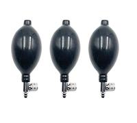 3Pcs Blood Pressure Bulb Pump Replacement, Healthy Sphygmomanometer PVC Adjustable Pump Bulb Rubber Blood Tester with Air Release Valve