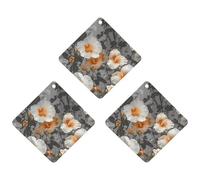 3PCS Blooming Hibiscus Flowers Car Air Freshener Hanging Scented Cards Cute lavender Car Fresheners Long Lasting New Cars Scents for Women Men Natural Air Freshener with Lanyard Automotive Freshies