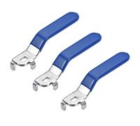 3pcs Blue Lever Handle for Ball Valve Total length 96mm,Hole Size 6x8mm,Hole Thickness 3mm（6x8x3mm）