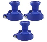 3pcs Blue Metal Cylinder Protective Cap for High Pressure Oxygen Tanks